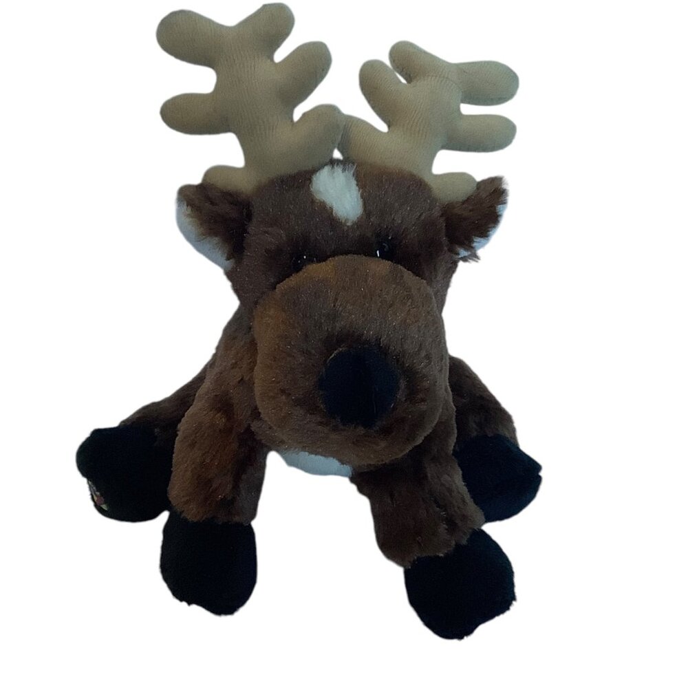 Ganz Webkinz Reindeer Brown Plush Stuffed Animal Toy‎ HM137 9" NO CODE Christmas